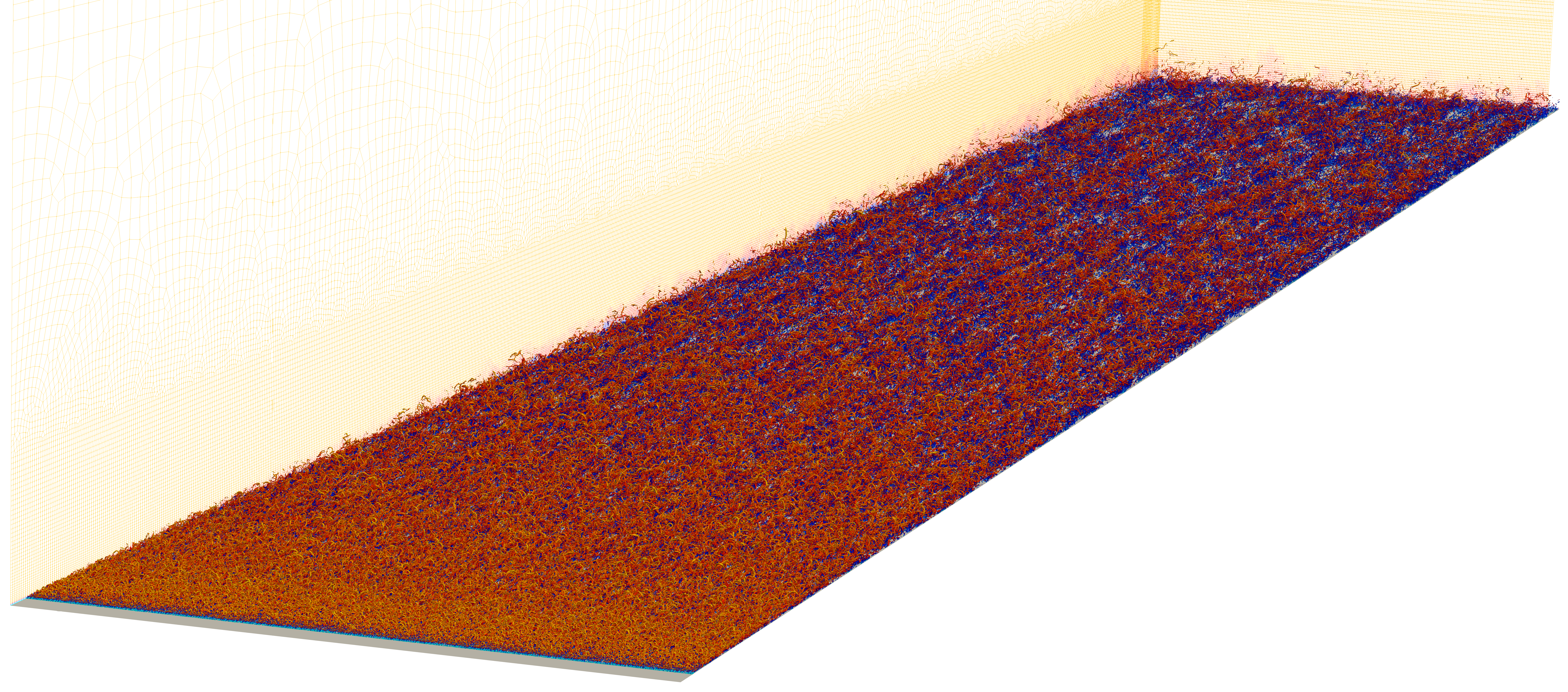 Flat plate turbulent boundary layer